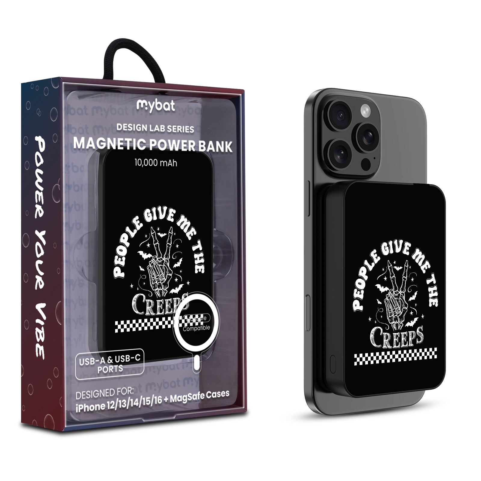 MyBat Design Lab 10000mAh Magnetic Wireless Power Bank - Black - The Creeps - MPBBAT141-BK-398-1.jpg