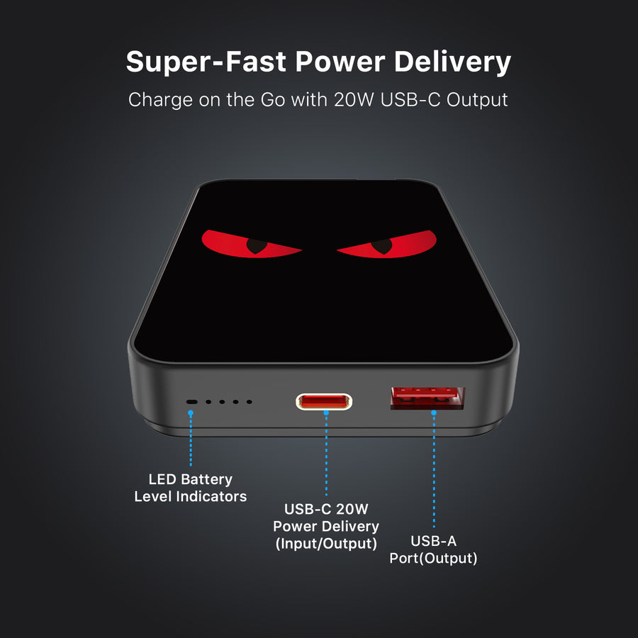 MyBat Design Lab 10000mAh Magnetic Wireless Power Bank - Black - Red Eyes - MPBBAT141-BK-400-7.jpg
