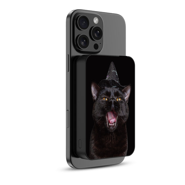 MyBat Design Lab 10000mAh Magnetic Wireless Power Bank - Black - Witch’s Cat - MPBBAT141-BK-403-2.jpg