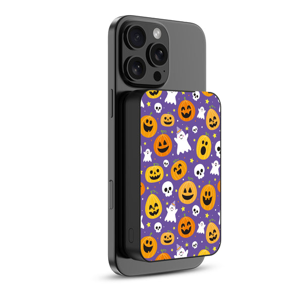MyBat Design Lab 10000mAh Magnetic Wireless Power Bank - Black - Pumpkin Party - MPBBAT141-BK-404-2.jpg