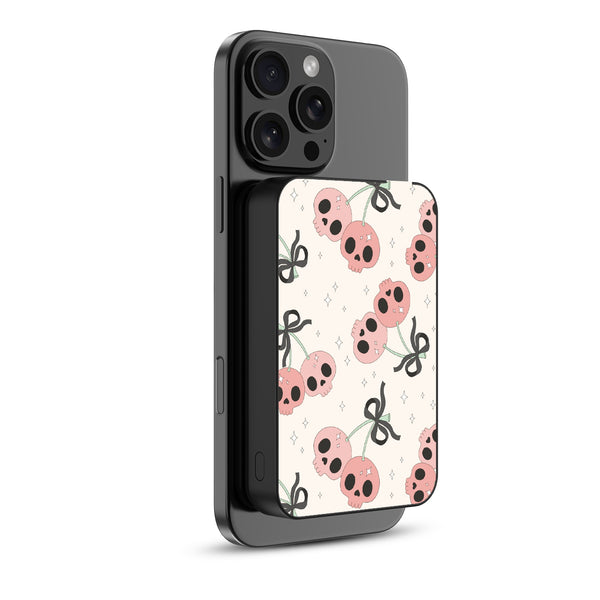 MyBat Design Lab 10000mAh Magnetic Wireless Power Bank - Black - Cherry Skulls - MPBBAT141-BK-408-2.jpg