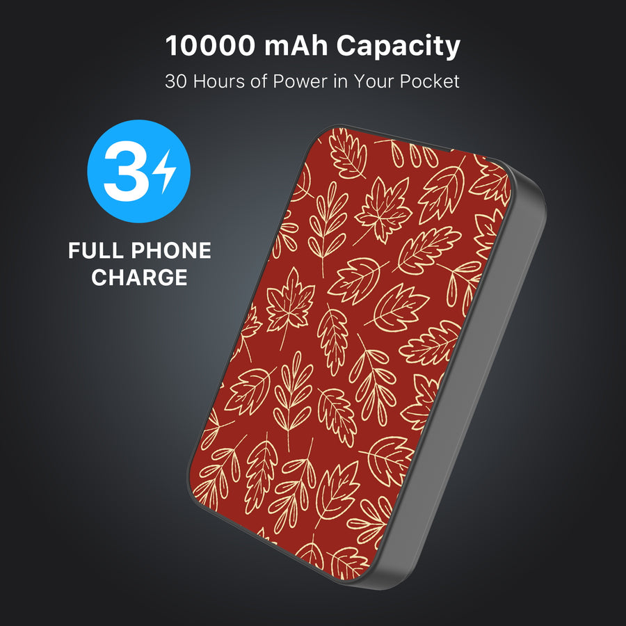 MyBat Design Lab 10000mAh Magnetic Wireless Power Bank - Black - Leaf Lines - MPBBAT141-BK-429-8.jpg