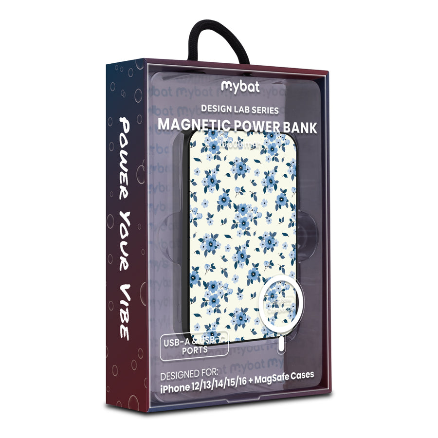 MyBat Design Lab 10000mAh Magnetic Wireless Power Bank - Black - Porcelain Petals - MPBBAT141-BK-437-9.jpg