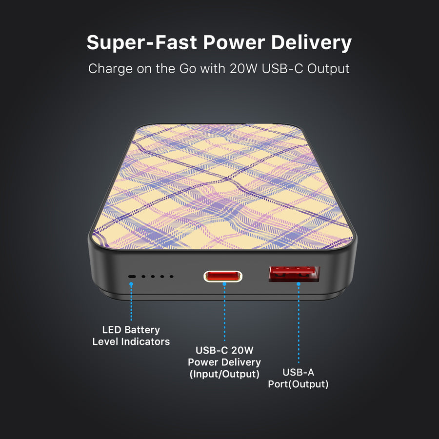 MyBat Design Lab 10000mAh Magnetic Wireless Power Bank - Black - Wavy Plaid - MPBBAT141-BK-442-7.jpg