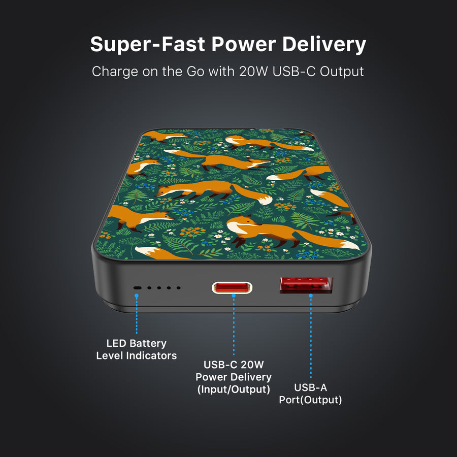 MyBat Design Lab 10000mAh Magnetic Wireless Power Bank - Black - Frolicking Fox - MPBBAT141-BK-443-7.jpg