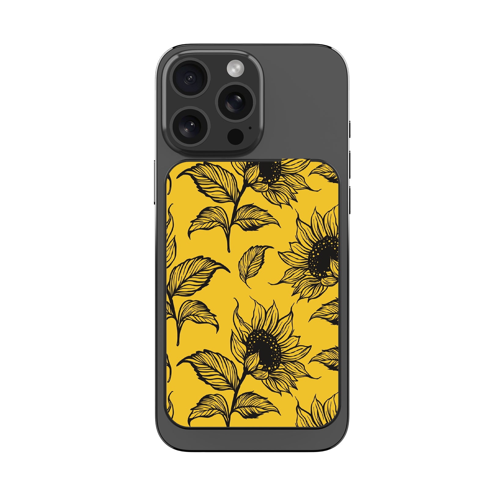 MyBat Design Lab 10000mAh Magnetic Wireless Power Bank - Black - Golden Sunflowers - MPBBAT141-BK-444-3.jpg