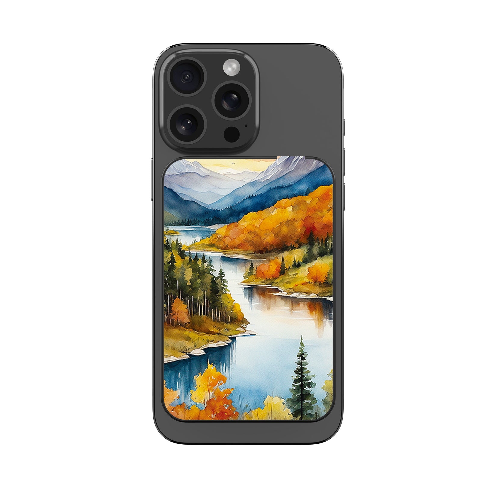MyBat Design Lab 10000mAh Magnetic Wireless Power Bank - Black - Impressionist Foliage - MPBBAT141-BK-452-3.jpg