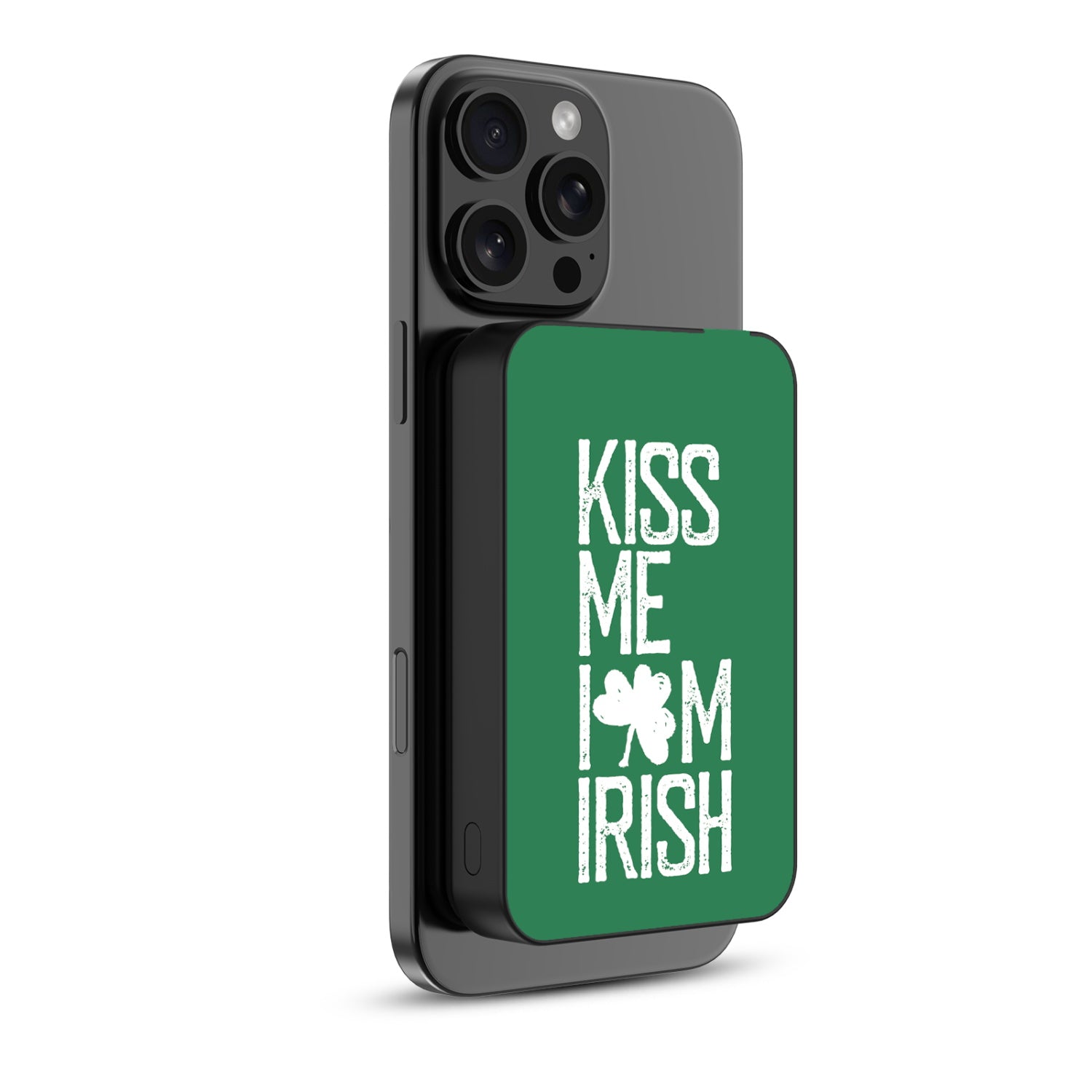 MyBat Design Lab 10000mAh Magnetic Wireless Power Bank - Black - Kiss Me I'm Irish - MPBBAT141-BK-465-2.jpg