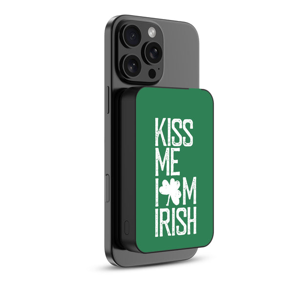 MyBat Design Lab 10000mAh Magnetic Wireless Power Bank - Black - Kiss Me I'm Irish - MPBBAT141-BK-465-2.jpg