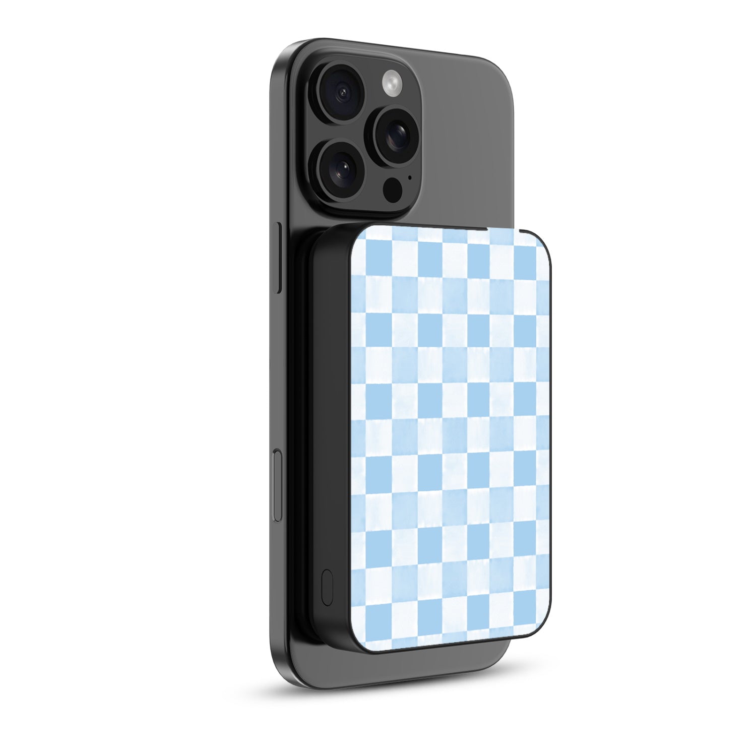 MyBat Design Lab 10000mAh Magnetic Wireless Power Bank - Black - Sky Blue Check - MPBBAT141-BK-478-2.jpg