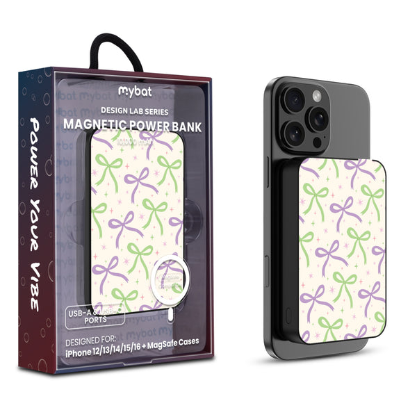 MyBat Design Lab 10000mAh Magnetic Wireless Power Bank - Black - Blooming Bows - MPBBAT141-BK-493-1.jpg