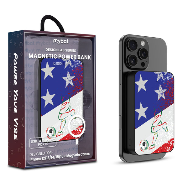 MyBat Design Lab 10000mAh Magnetic Wireless Power Bank - Black – USA Soccer - MPBBAT141-BK-505-1.jpg