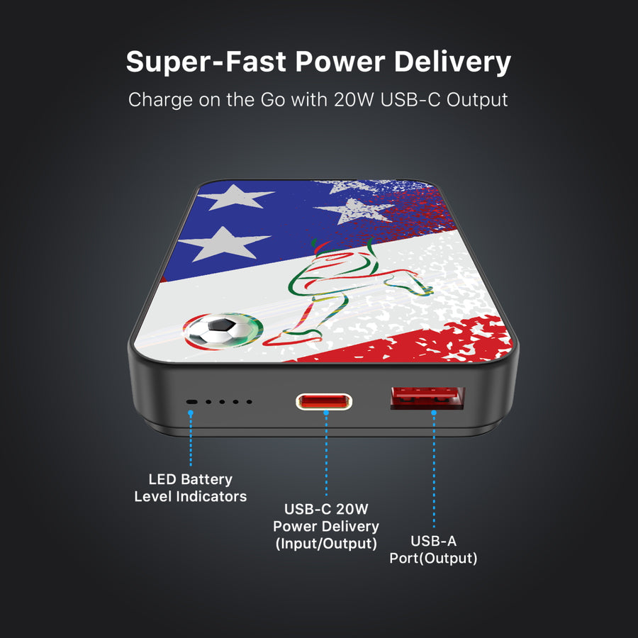 MyBat Design Lab 10000mAh Magnetic Wireless Power Bank - Black – USA Soccer - MPBBAT141-BK-505-7.jpg