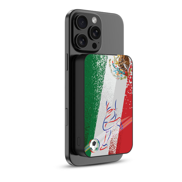 MyBat Design Lab 10000mAh Magnetic Wireless Power Bank - Black – Mexico Soccer - MPBBAT141-BK-507-2.jpg