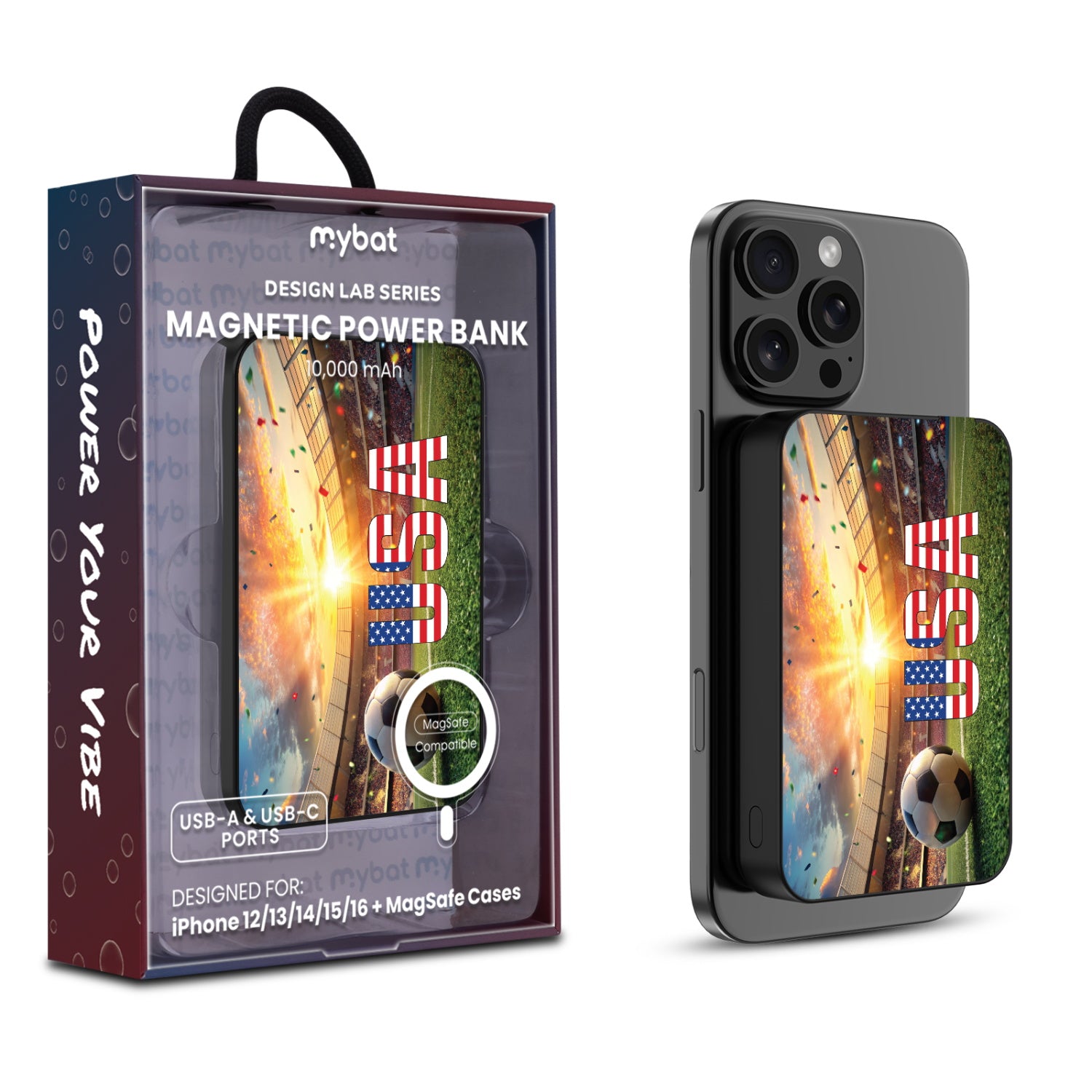 MyBat Design Lab 10000mAh Magnetic Wireless Power Bank - Black – USA Goal - MPBBAT141-BK-516-1.jpg