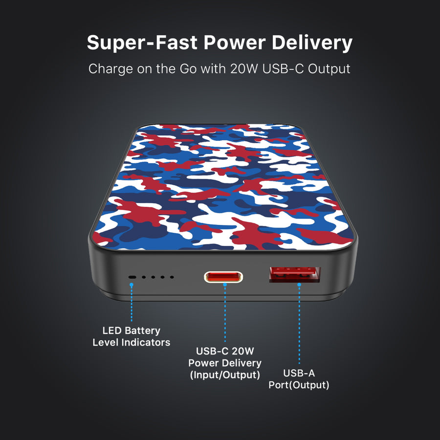 MyBat Design Lab 10000mAh Magnetic Wireless Power Bank - Black – Patriot Camo - MPBBAT141-BK-521-6.JPG