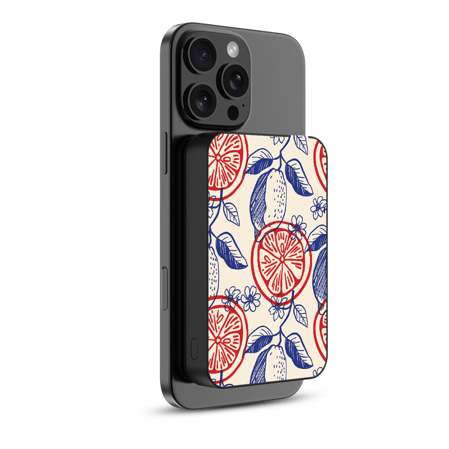 MyBat Design Lab 10000mAh Magnetic Wireless Power Bank - Black – Summer Citrus - MPBBAT141-BK-526-1.JPG