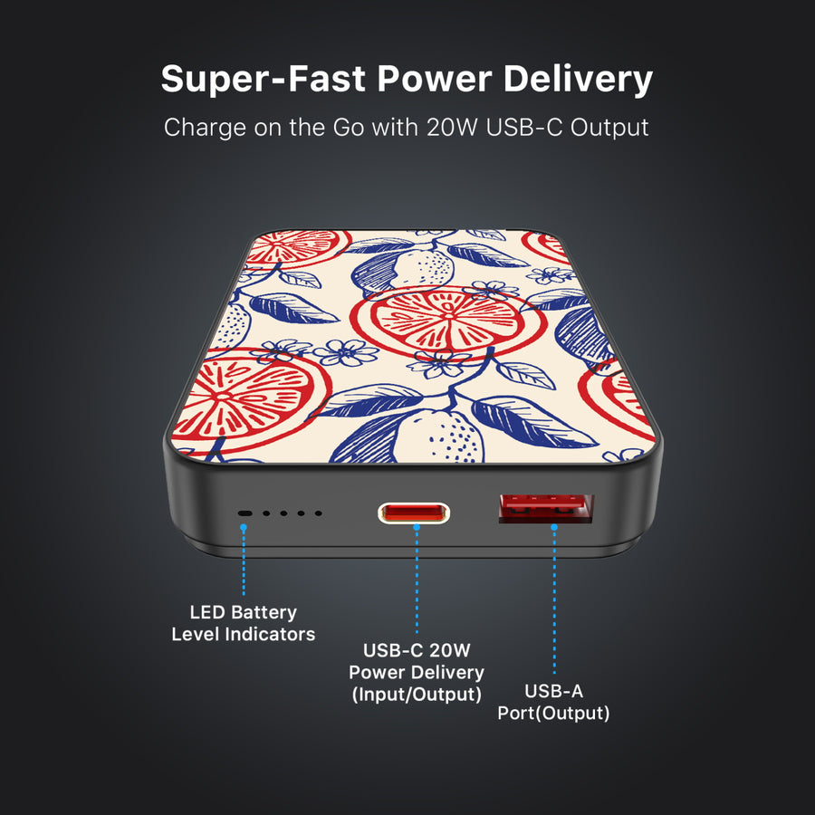MyBat Design Lab 10000mAh Magnetic Wireless Power Bank - Black – Summer Citrus - MPBBAT141-BK-526-6.JPG