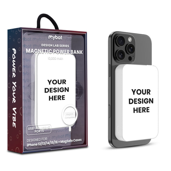 MyBat Design Lab 10000mAh Magnetic Wireless Power Bank - White - Custom Prints Only (No Blanks) - MPBBAT142-CC-1.jpg