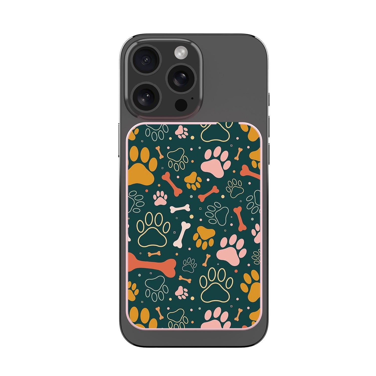 MyBat Design Lab 10000mAh Magnetic Wireless Power Bank - Pink - Paw Prints & Bones - MPBBAT143-PK-003-3.jpg