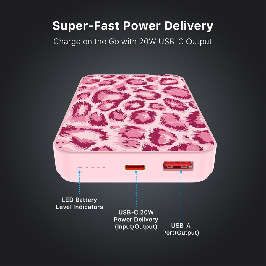 MyBat Design Lab 10000mAh Magnetic Wireless Power Bank - Pink - Pink Leopard Print - MPBBAT143-PK-007-7.jpg