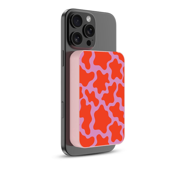 MyBat Design Lab 10000mAh Magnetic Wireless Power Bank - Pink - Pink Retro Splashes - MPBBAT143-PK-094-2.jpg
