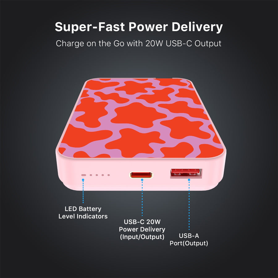 MyBat Design Lab 10000mAh Magnetic Wireless Power Bank - Pink - Pink Retro Splashes - MPBBAT143-PK-094-7.jpg