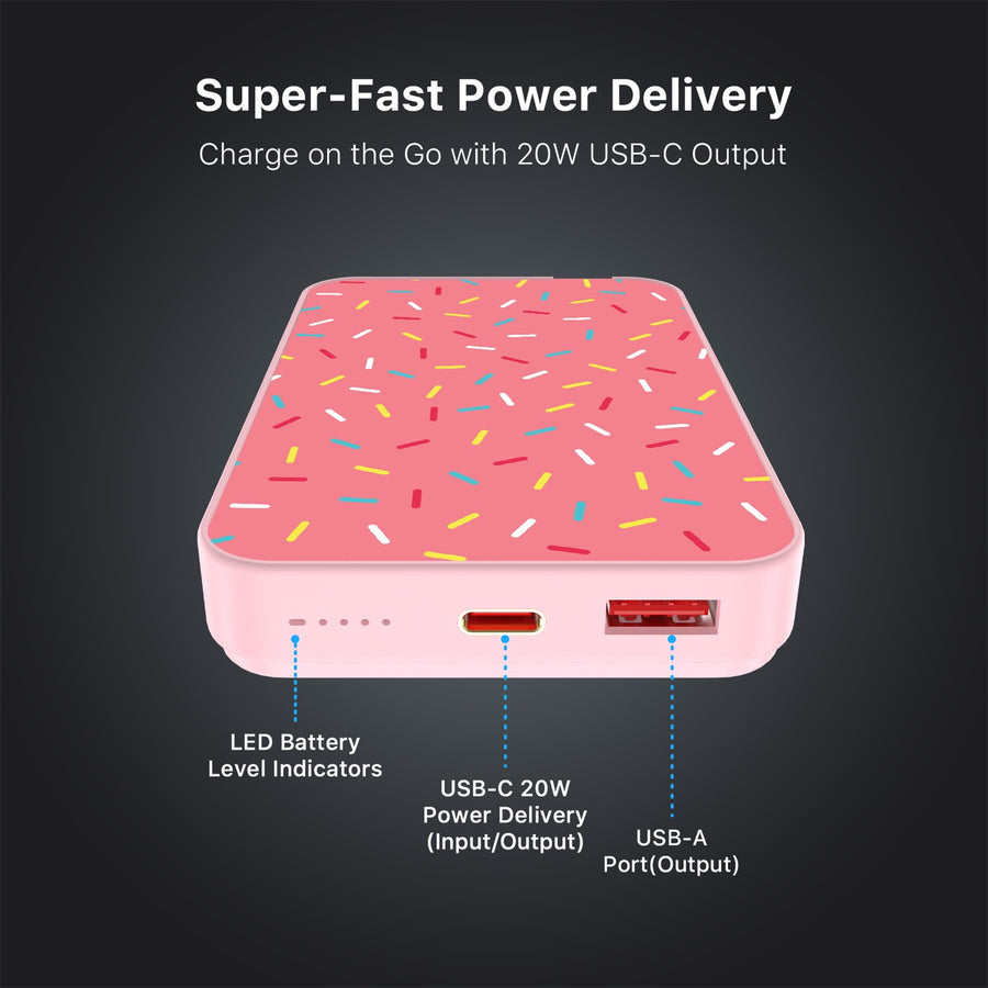 MyBat Design Lab 10000mAh Magnetic Wireless Power Bank - Pink - Sprinkles - MPBBAT143-PK-099-7.jpg