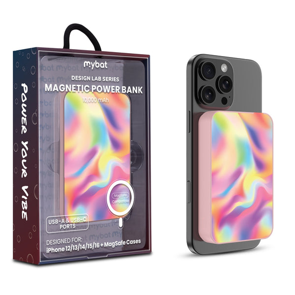 MyBat Design Lab 10000mAh Magnetic Wireless Power Bank - Pink - Iridescent - MPBBAT143-PK-101-1.jpg