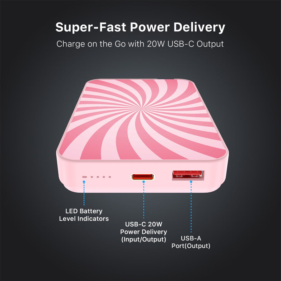 MyBat Design Lab 10000mAh Magnetic Wireless Power Bank - Pink - Candy Swirl - MPBBAT143-PK-104-7.jpg