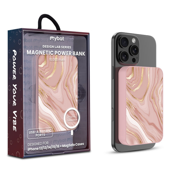 MyBat Design Lab 10000mAh Magnetic Wireless Power Bank - Pink - Pink Marble - MPBBAT143-PK-107-1.jpg