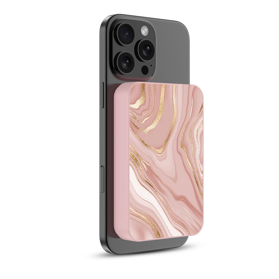 MyBat Design Lab 10000mAh Magnetic Wireless Power Bank - Pink - Pink Marble - MPBBAT143-PK-107-2.jpg
