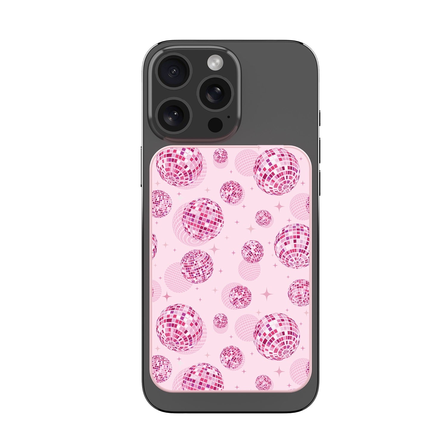 MyBat Design Lab 10000mAh Magnetic Wireless Power Bank - Pink - Disco Balls - MPBBAT143-PK-109-3.jpg