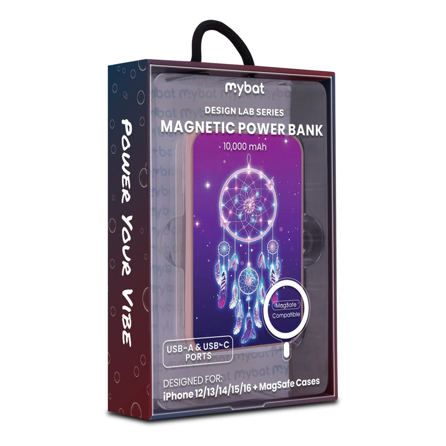 MyBat Design Lab 10000mAh Magnetic Wireless Power Bank - Pink - Neon Dreamcatcher - MPBBAT143-PK-114-9.jpg