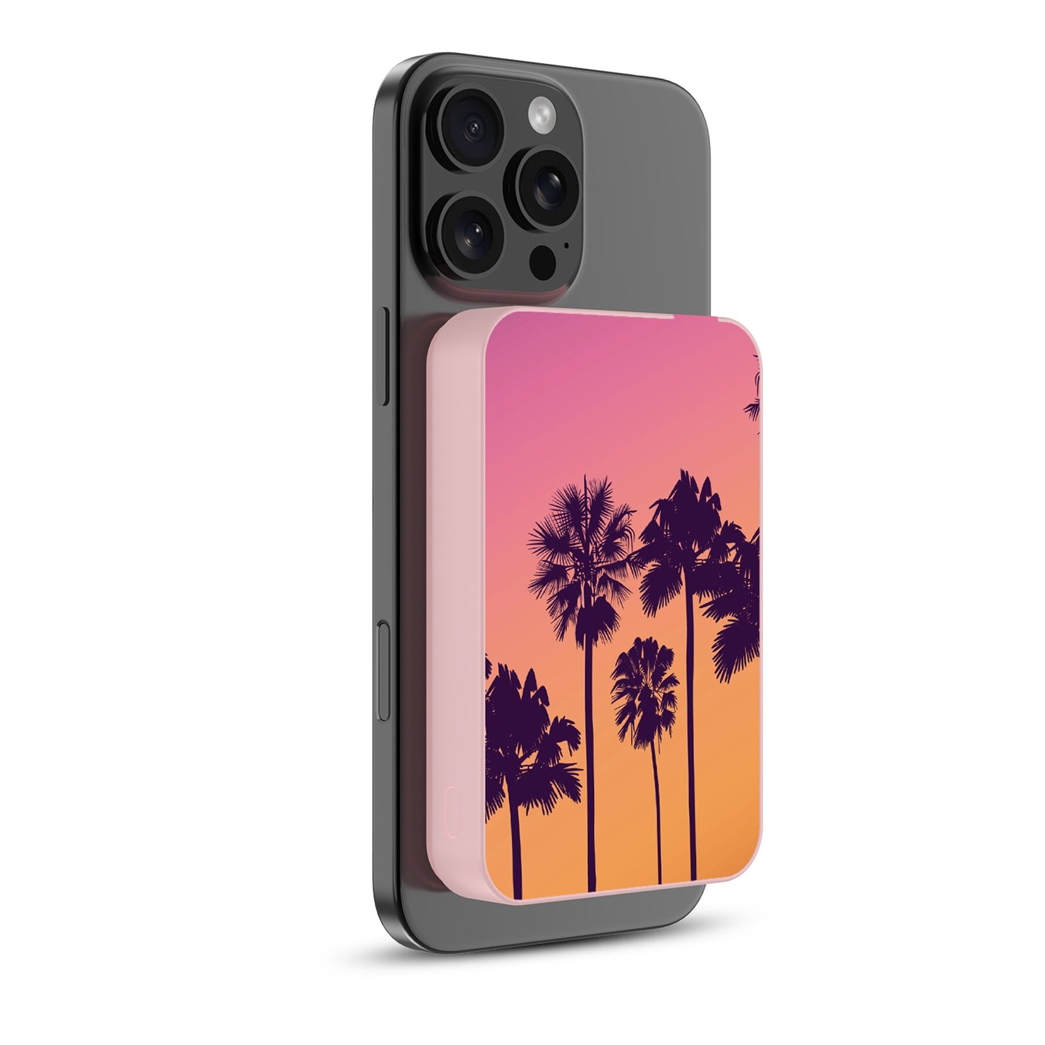 MyBat Design Lab 10000mAh Magnetic Wireless Power Bank - Pink - Palm Tree Sunset - MPBBAT143-PK-136-2.jpg