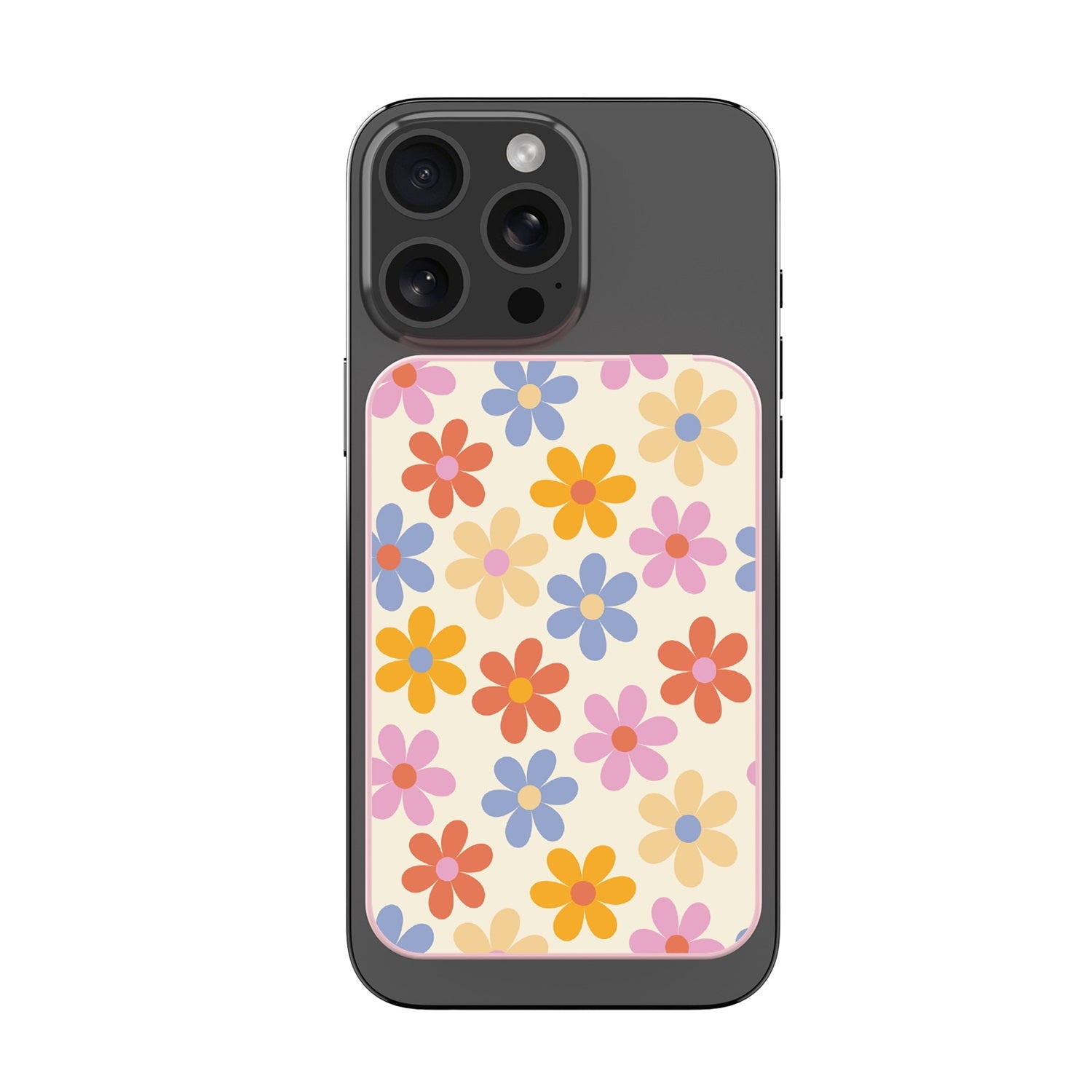 MyBat Design Lab 10000mAh Magnetic Wireless Power Bank - Pink - Retro Daisies - MPBBAT143-PK-137-3.jpg