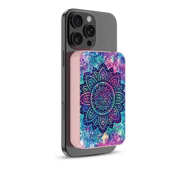 MyBat Design Lab 10000mAh Magnetic Wireless Power Bank - Pink - Cosmic Mandala - MPBBAT143-PK-165-2.jpg