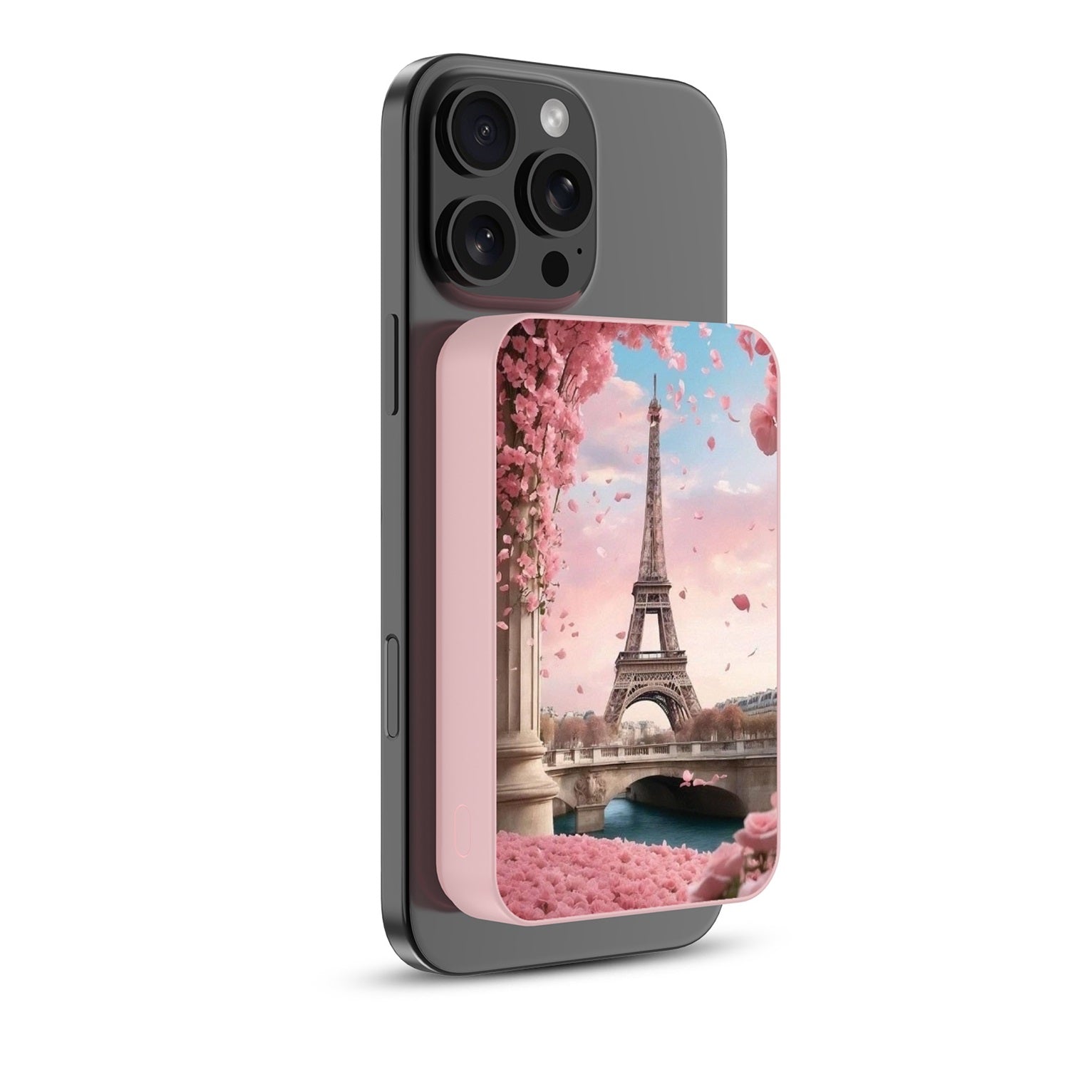 MyBat Design Lab 10000mAh Magnetic Wireless Power Bank - Pink - Paris In Bloom - MPBBAT143-PK-183-2.jpg