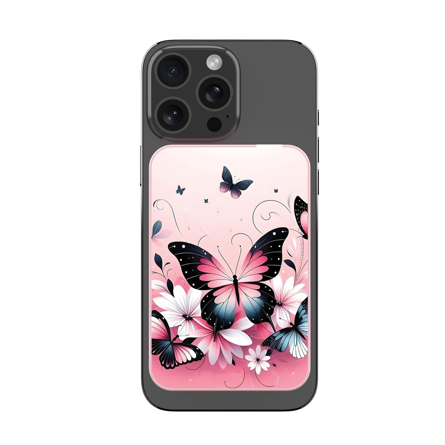 MyBat Design Lab 10000mAh Magnetic Wireless Power Bank - Pink - Butterfly Bouquet - MPBBAT143-PK-184-3.jpg