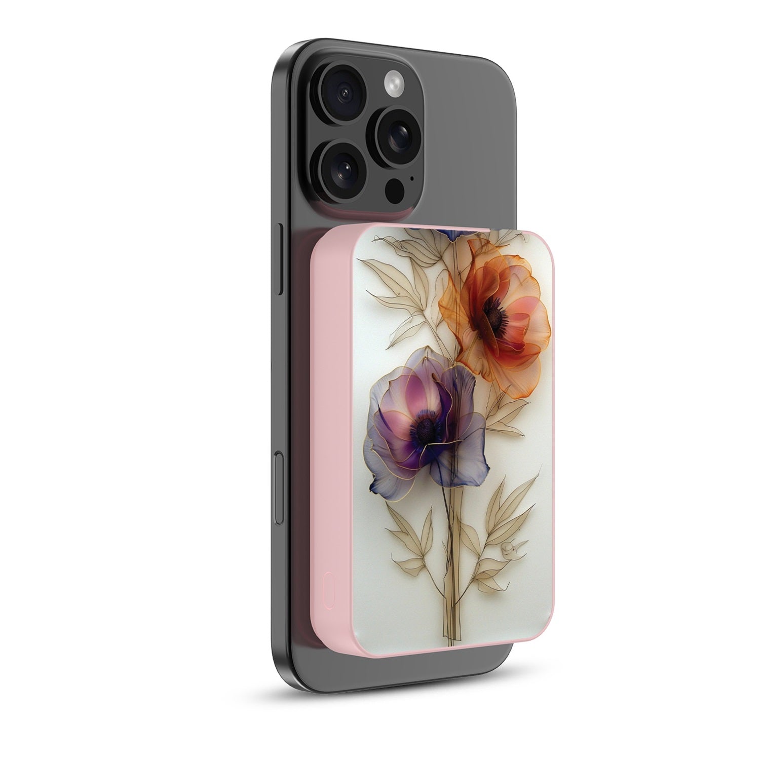 MyBat Design Lab 10000mAh Magnetic Wireless Power Bank - Pink - Golden Petal Glow - MPBBAT143-PK-186-2.jpg