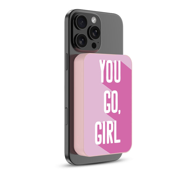 MyBat Design Lab 10000mAh Magnetic Wireless Power Bank - Pink - You Go, Girl - MPBBAT143-PK-203-2.jpg