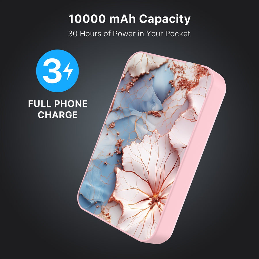 MyBat Design Lab 10000mAh Magnetic Wireless Power Bank - Pink - Petal Veins - MPBBAT143-PK-214-8.jpg