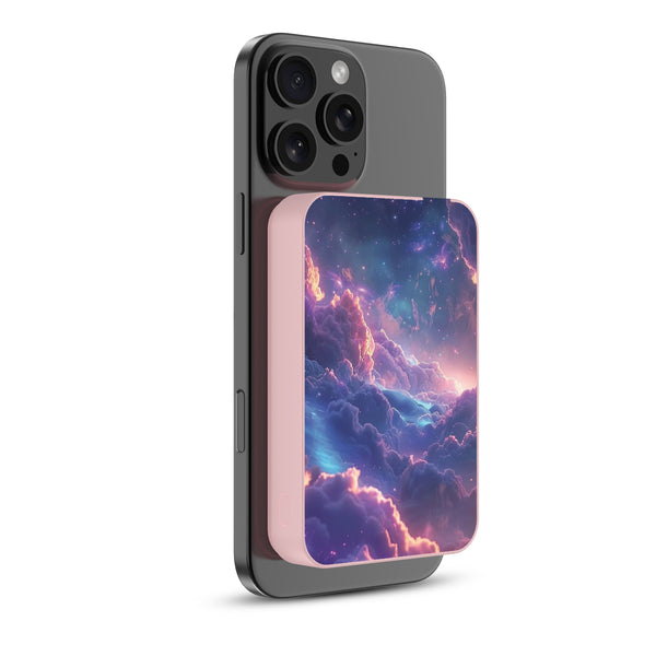 MyBat Design Lab 10000mAh Magnetic Wireless Power Bank - Pink - Galaxy Clouds - MPBBAT143-PK-345-2.jpg