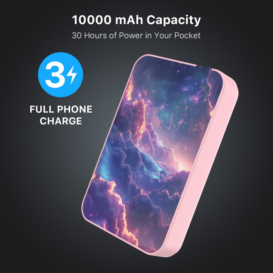 MyBat Design Lab 10000mAh Magnetic Wireless Power Bank - Pink - Galaxy Clouds - MPBBAT143-PK-345-8.jpg