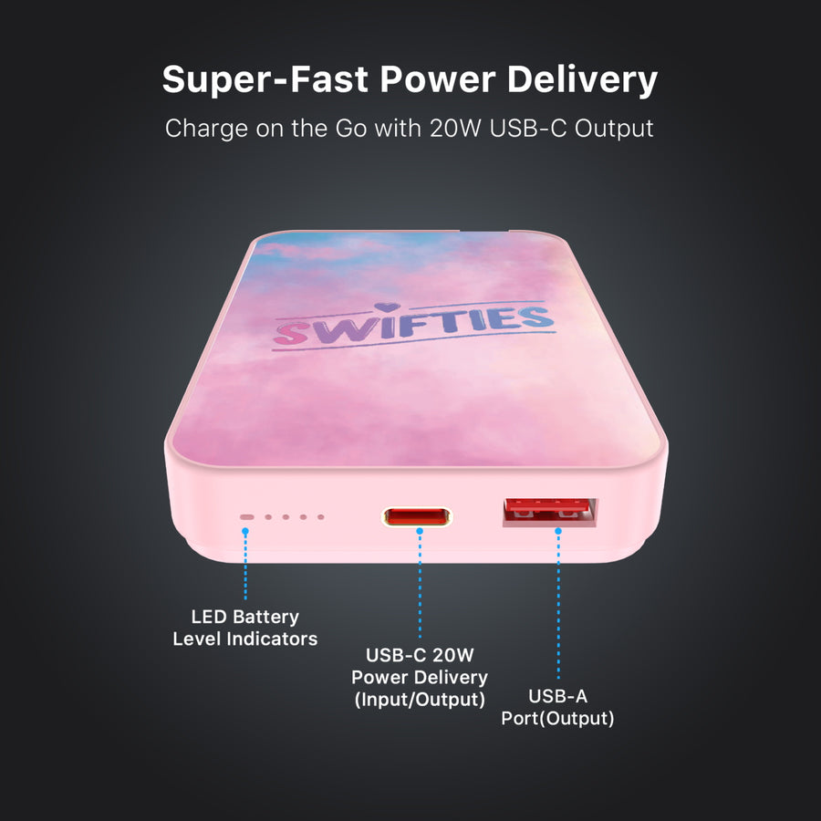MyBat Design Lab 10000mAh Magnetic Wireless Power Bank - Pink - Swifties - MPBBAT143-PK-360-7.jpg
