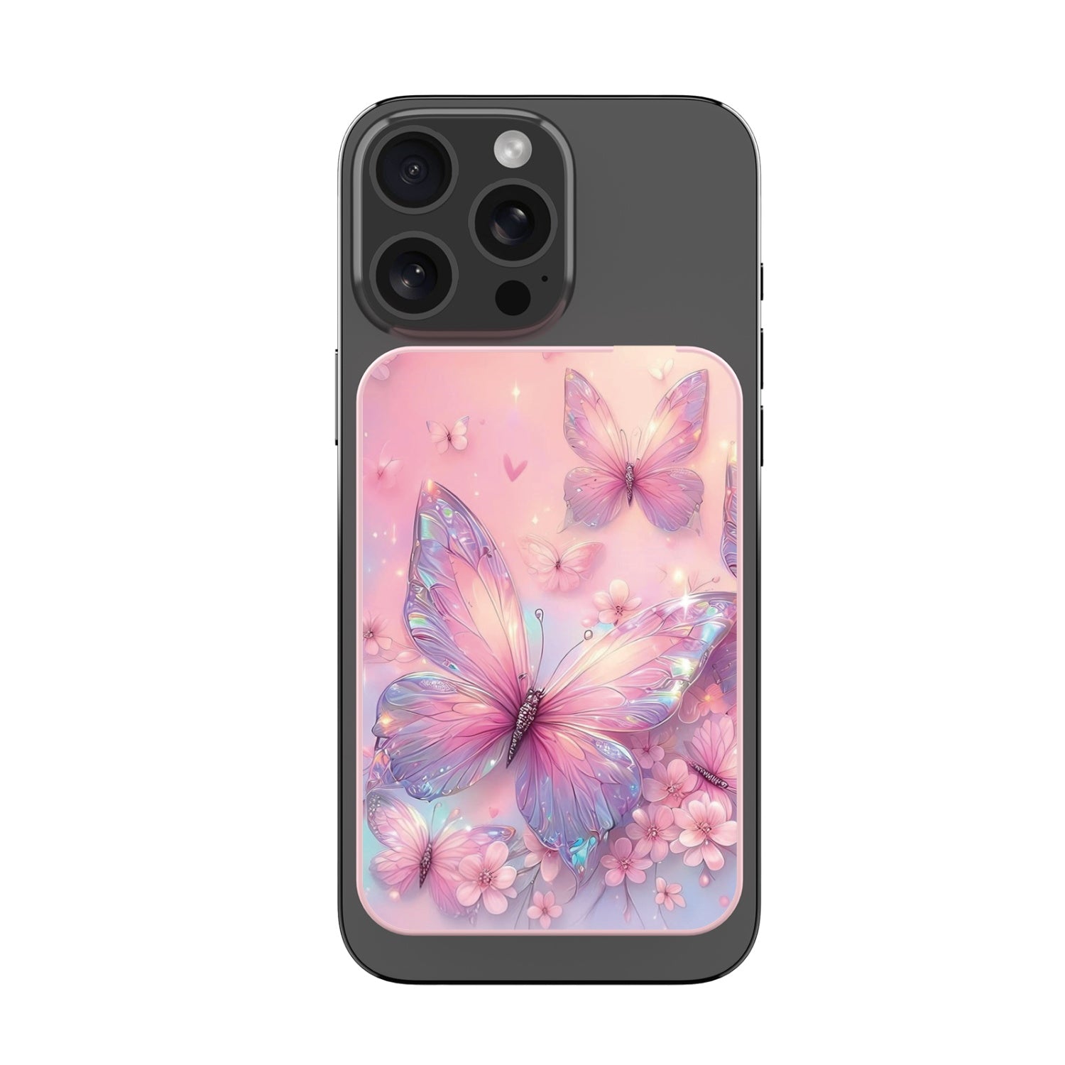 MyBat Design Lab 10000mAh Magnetic Wireless Power Bank - Pink - Pink Butterflies - MPBBAT143-PK-361-3.jpg