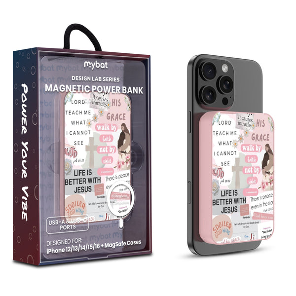 MyBat Design Lab 10000mAh Magnetic Wireless Power Bank - Pink - Jesus Loves You - MPBBAT143-PK-365-1.jpg