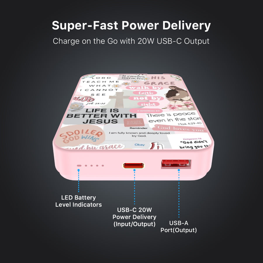 MyBat Design Lab 10000mAh Magnetic Wireless Power Bank - Pink - Jesus Loves You - MPBBAT143-PK-365-7.jpg