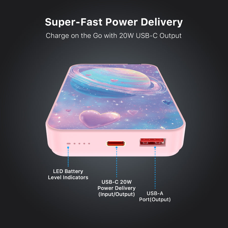MyBat Design Lab 10000mAh Magnetic Wireless Power Bank - Pink - Planetary Love - MPBBAT143-PK-372-7.jpg