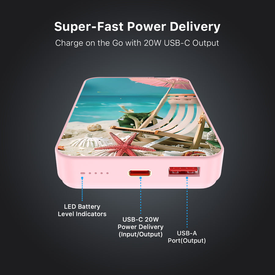 MyBat Design Lab 10000mAh Magnetic Wireless Power Bank - Pink - Sandy Shore - MPBBAT143-PK-377-7.jpg